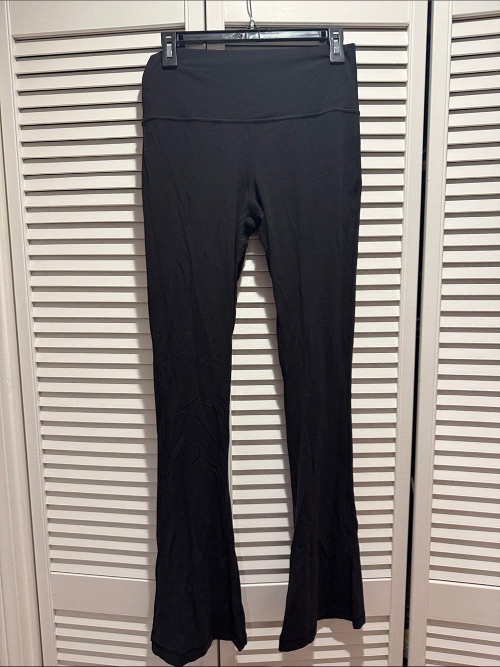 lululemon athletica black mini flare aligns